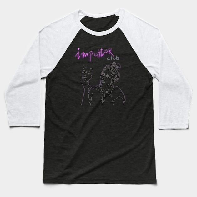 Impostor club Baseball T-Shirt by pink_pizzanova